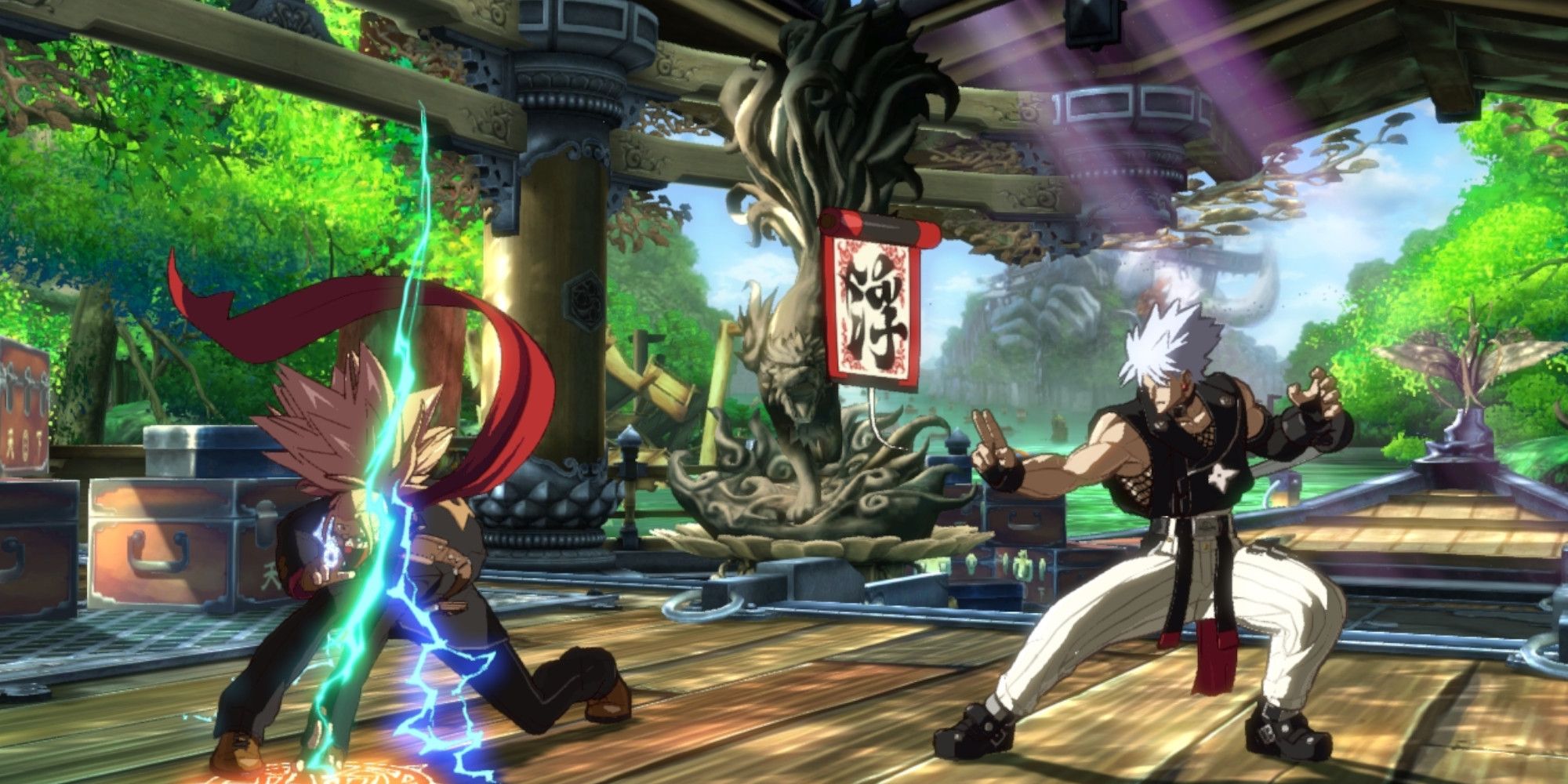 Answer and Chipp in Guilty Gear Xrd Rev 2
