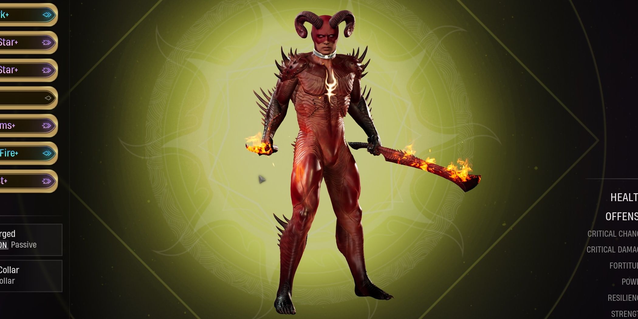 The Demonchylde suit which comes with the Heightened Senses passive