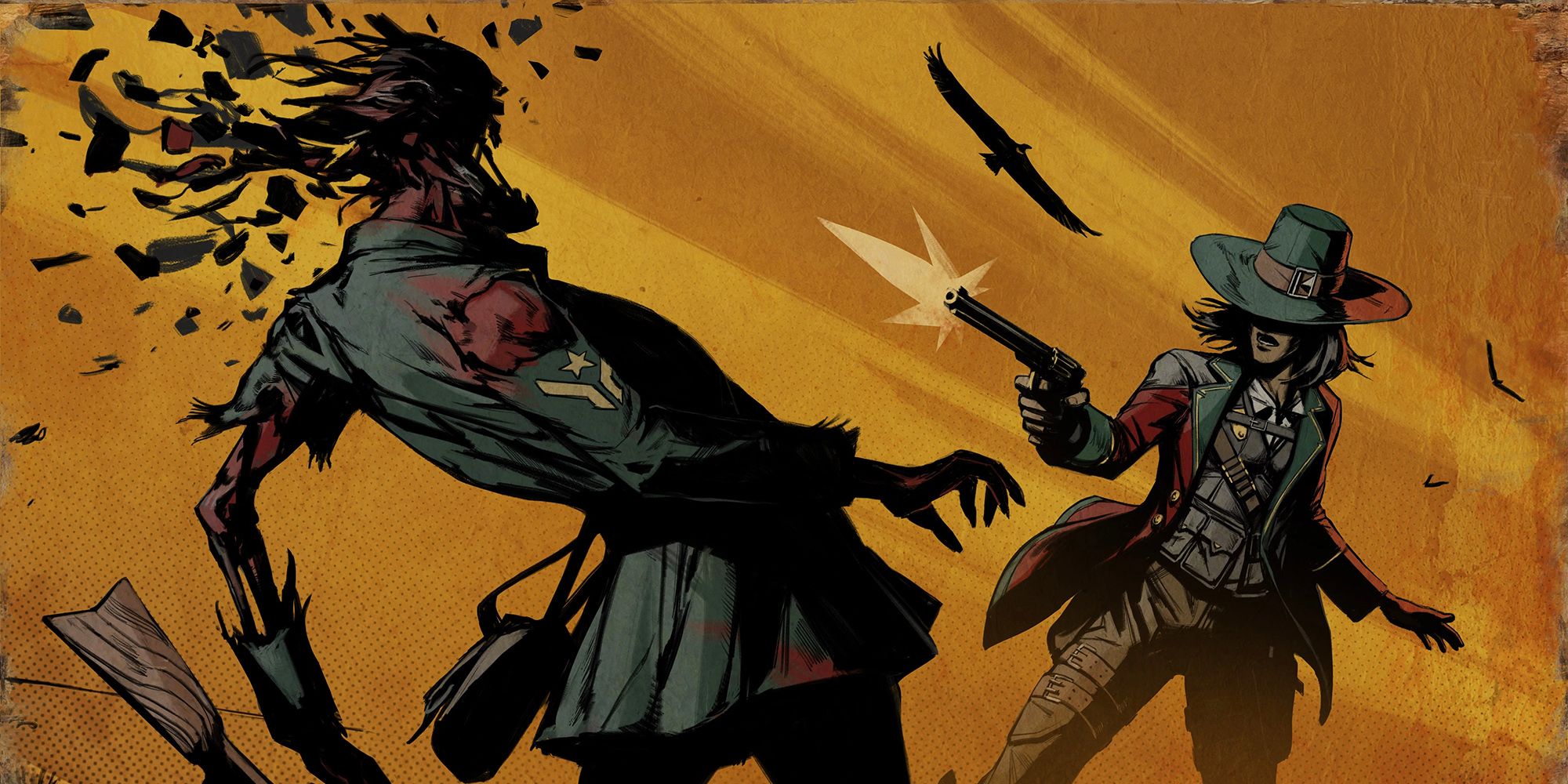 jane bell taking out a zombie in weird west