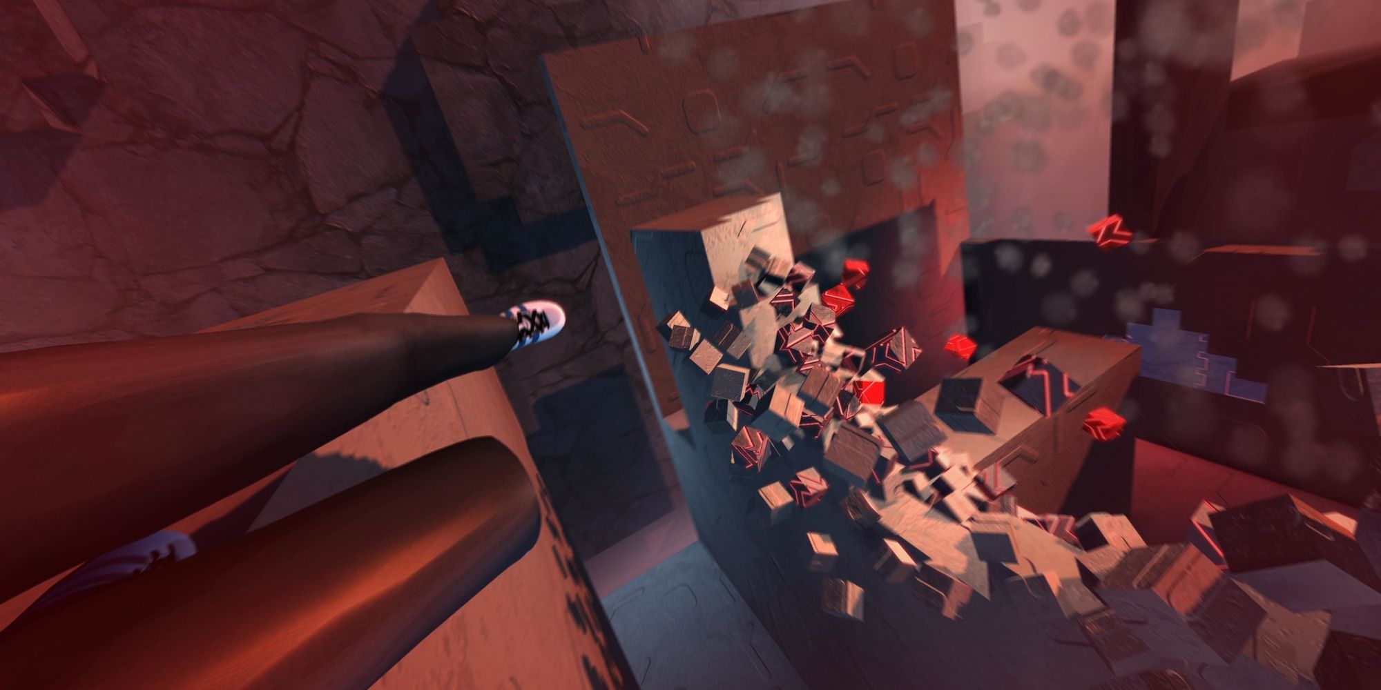 Lemma Screenshot Of Legs and Broken Blocks