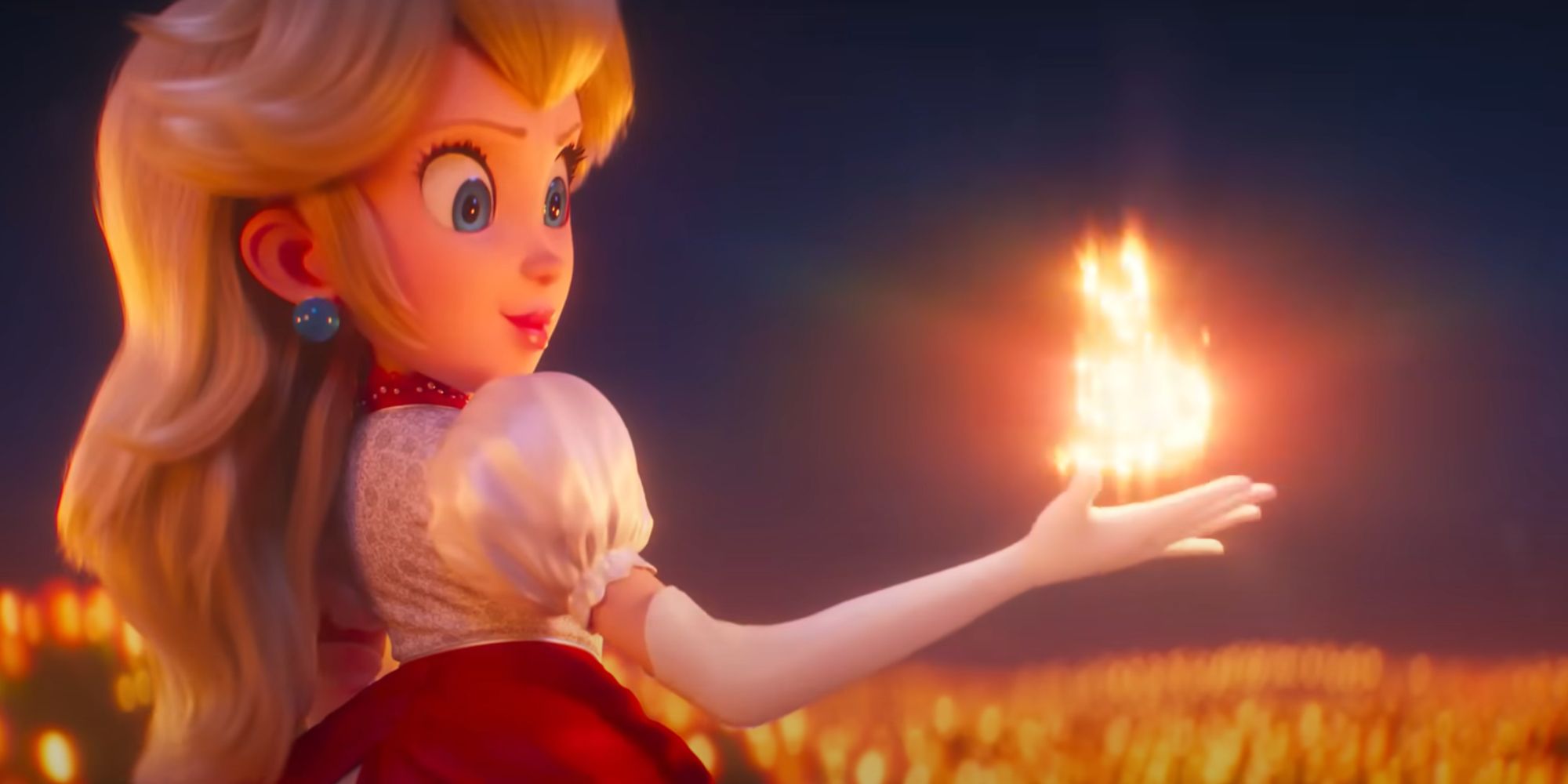 Mario Movie Trailer Fire Peach