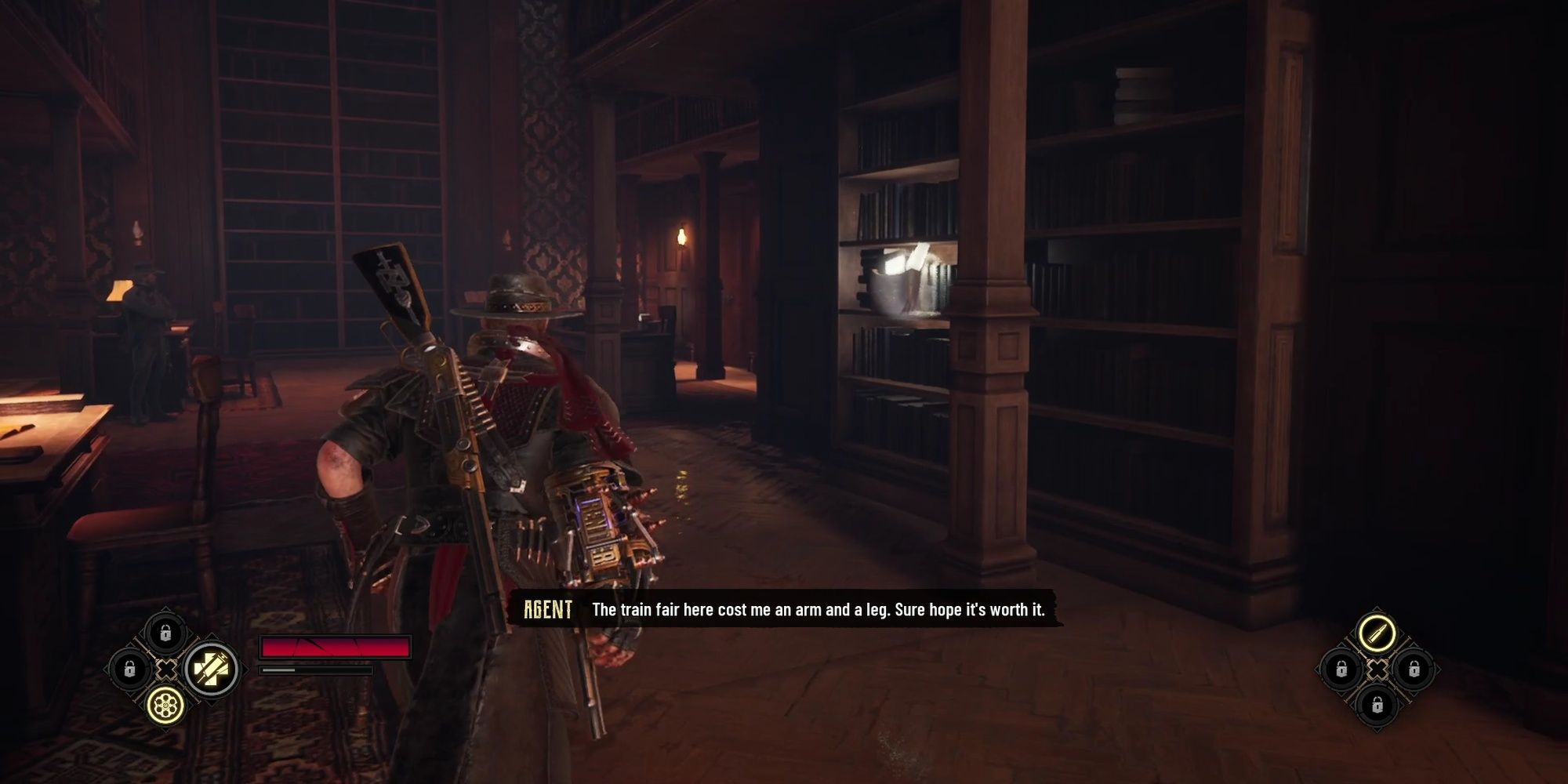 Evil West: Lore Note Collectible In Bookshelf