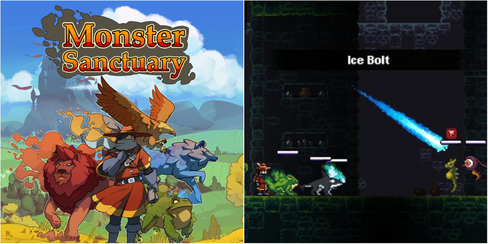 monster sanctuary cover and gameplay