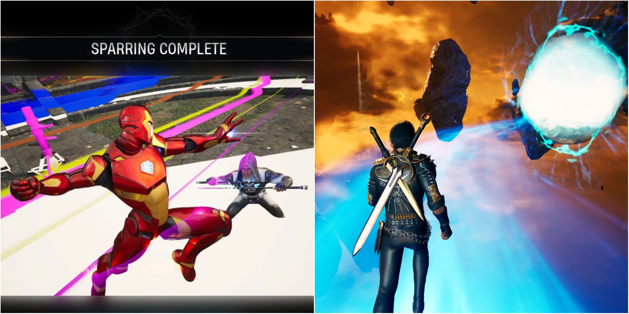 A glitched Sparring Complete Screen and Limbo, a section that stutters immensely