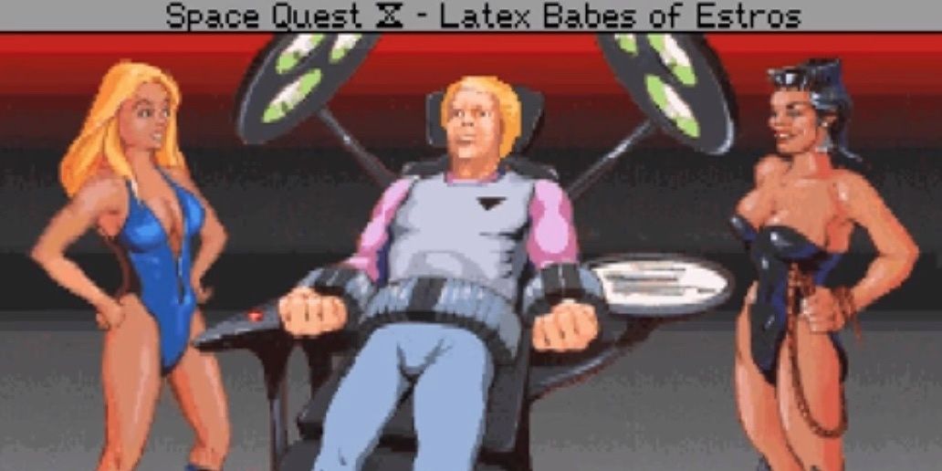 Lead character being tortured after traveling to a future sequel of the game
