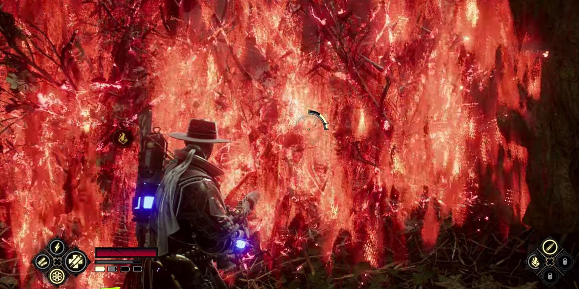 Evil West: Jessie Burning Bushes With The Scorcher