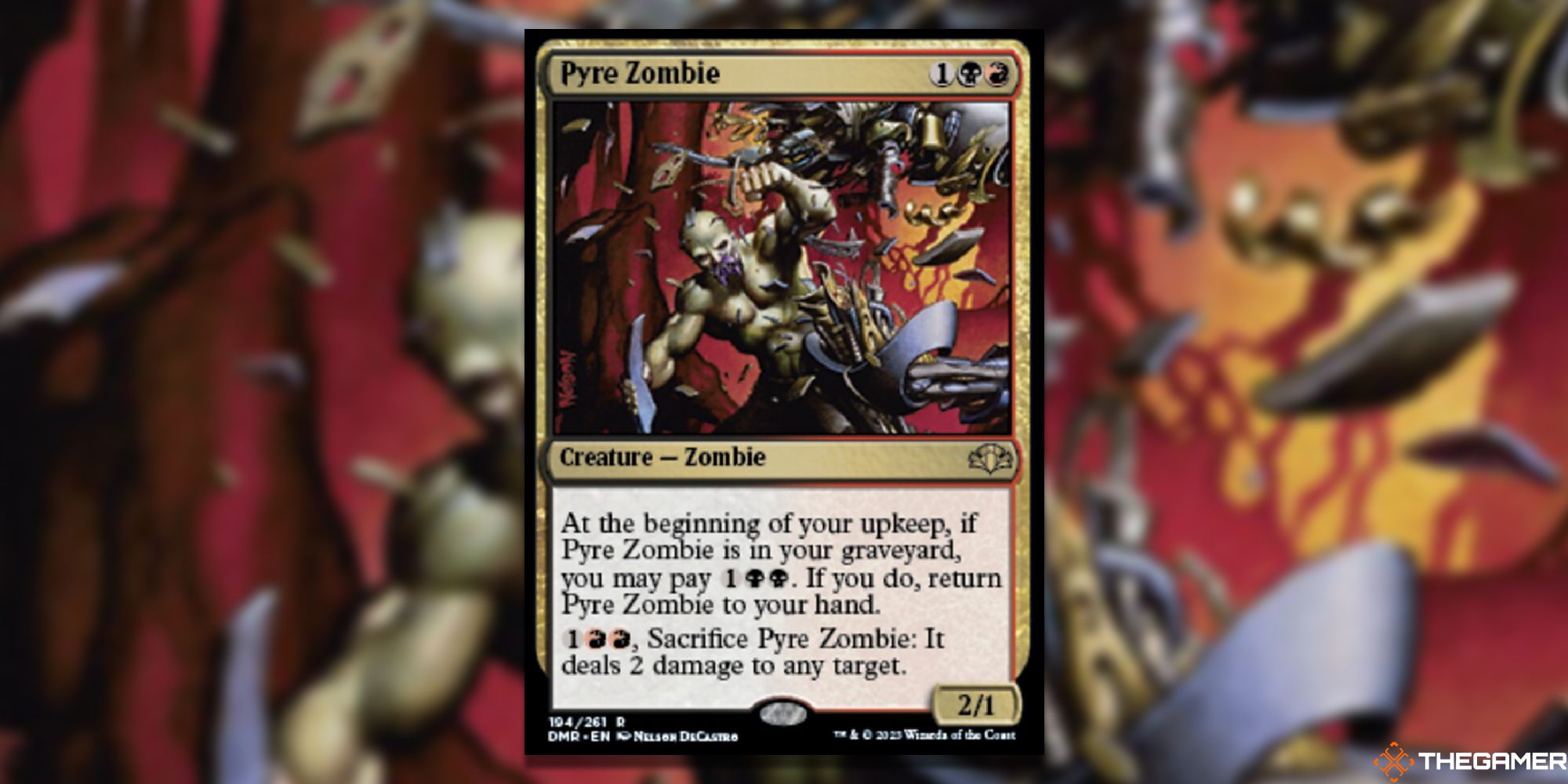 Pyre Zombie Magic The Gathering Card