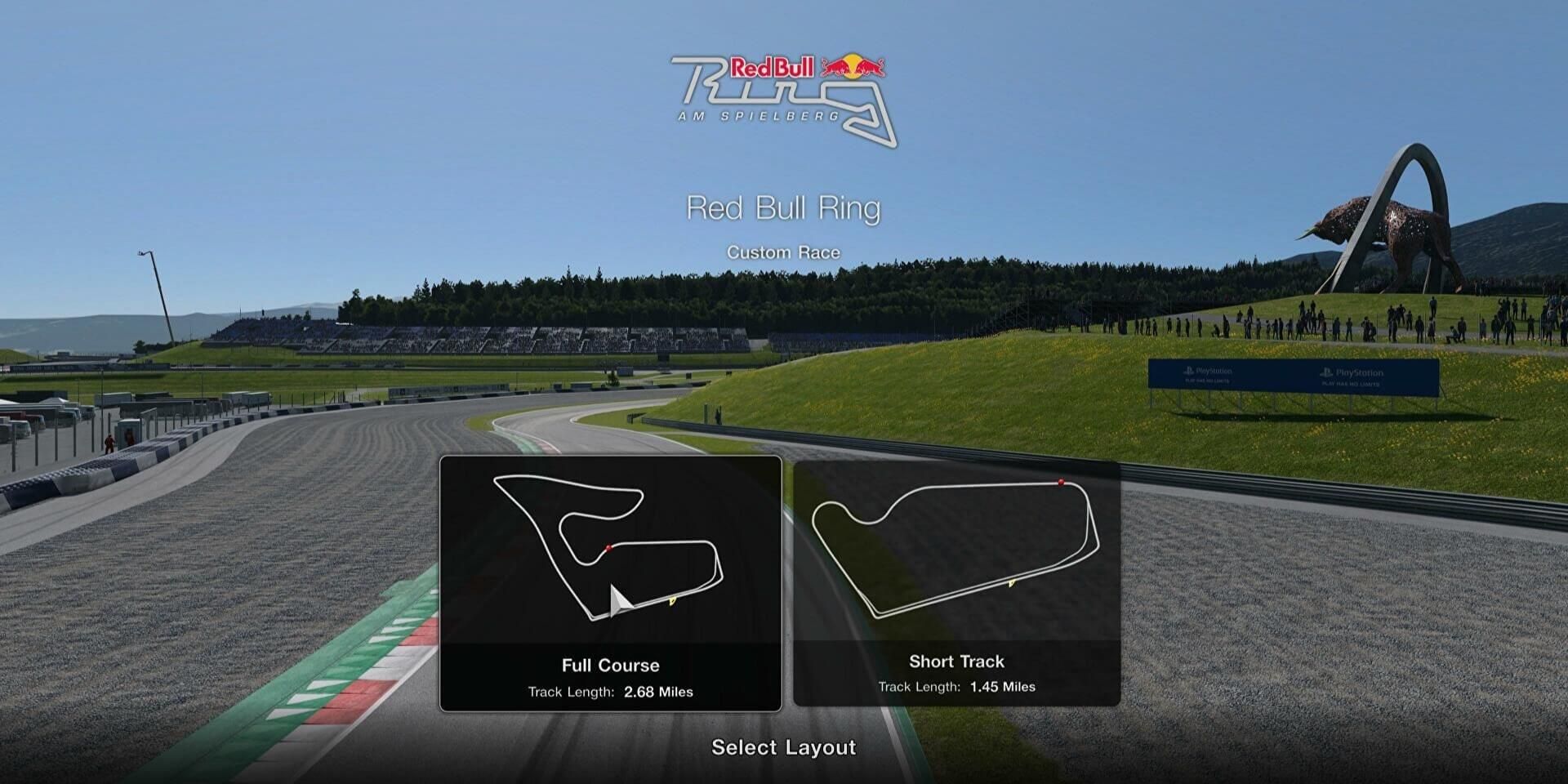 Red Bull Ring GT7 Track Selection Screen