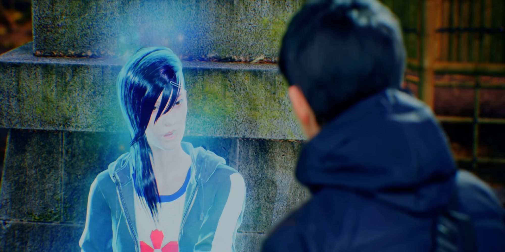 Rinko talking to Akito Ghostwire Tokyo