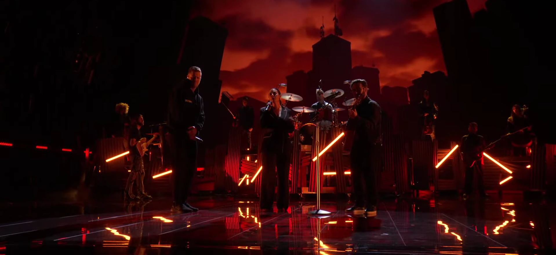 Imagine Dragons performing at The Game Awards 2021.