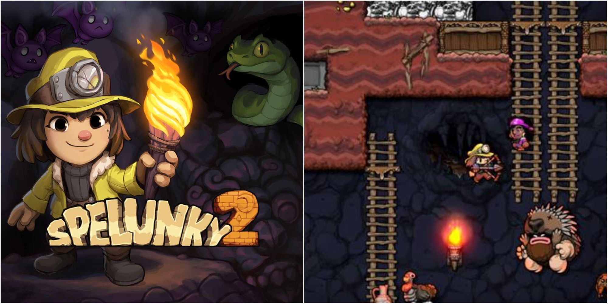 spelunky 2 cover and gameplay