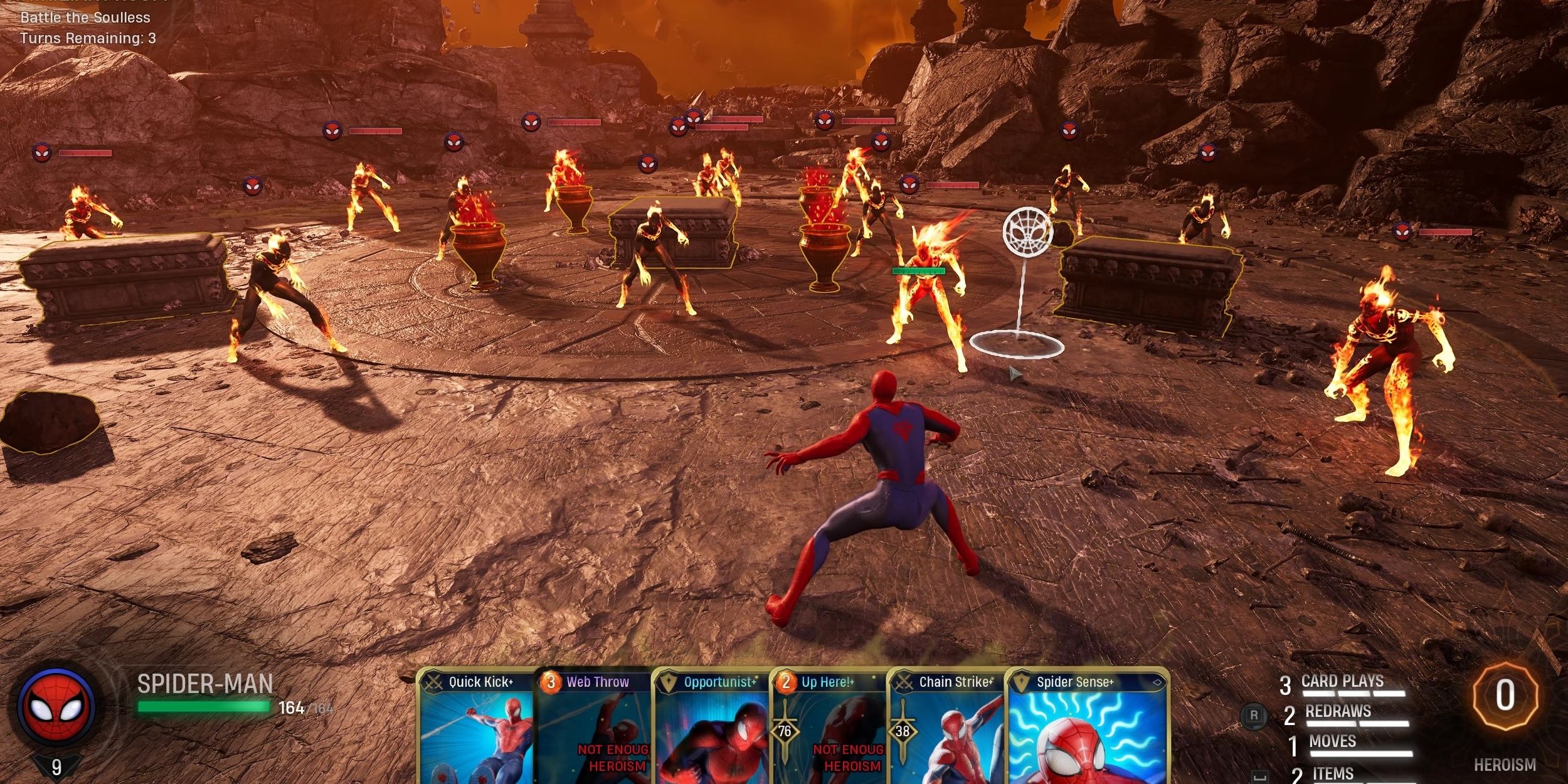 Spider-Man in the T.H.R.E.A.T. Room