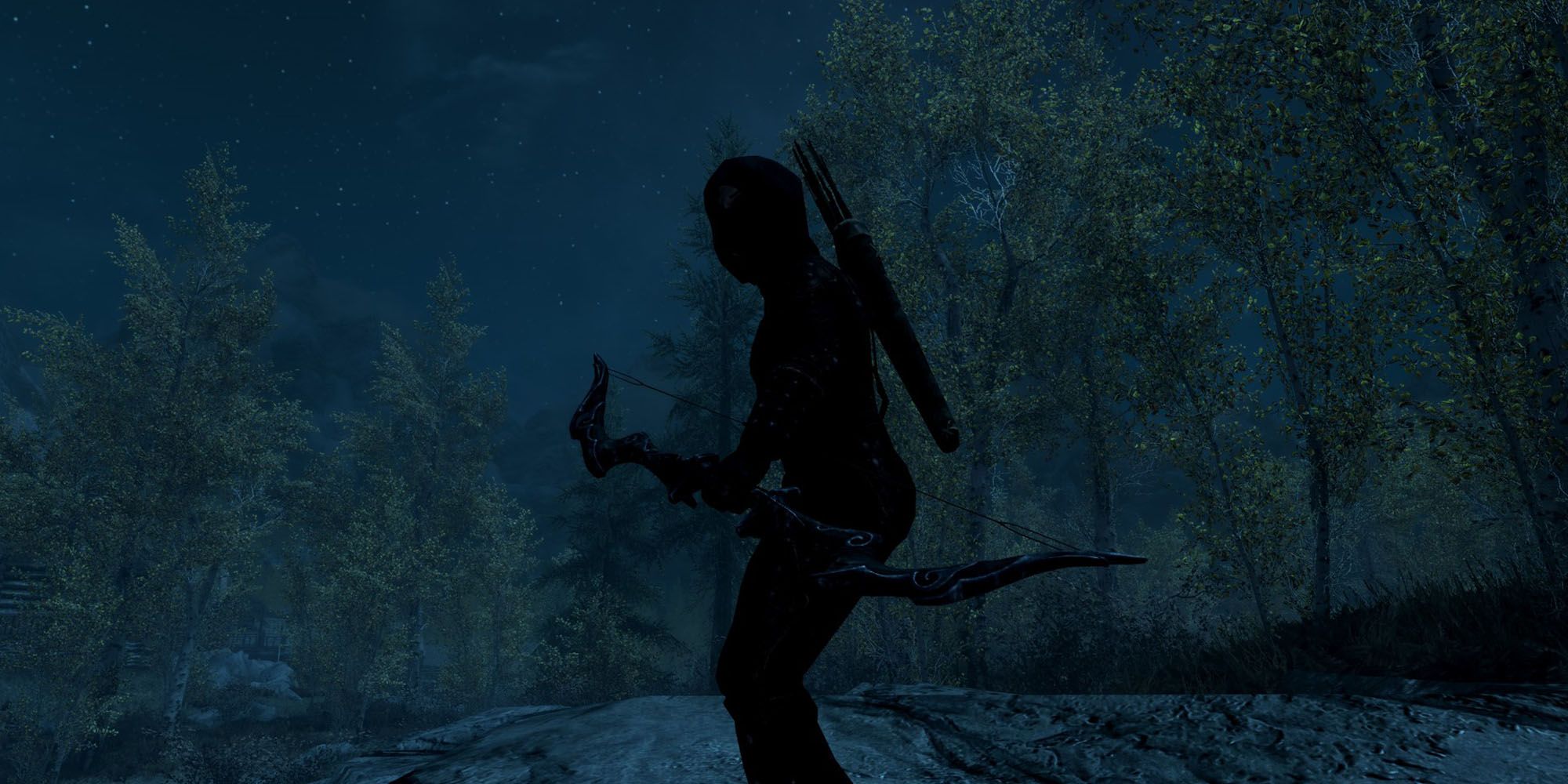 Sneaking At Night Bosmer Stealth Archer