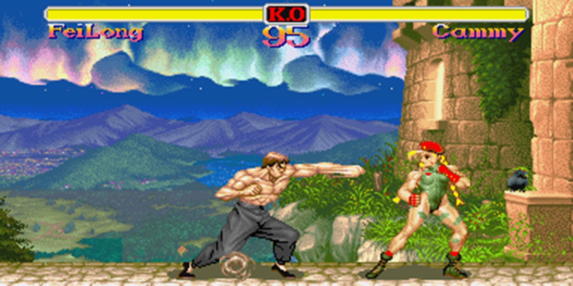 Super Street Fighter 2 Fei Long vs. Cammy