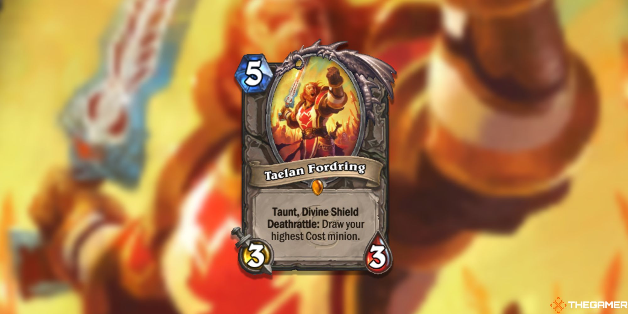 Taelan Fordring Hearthstone Card