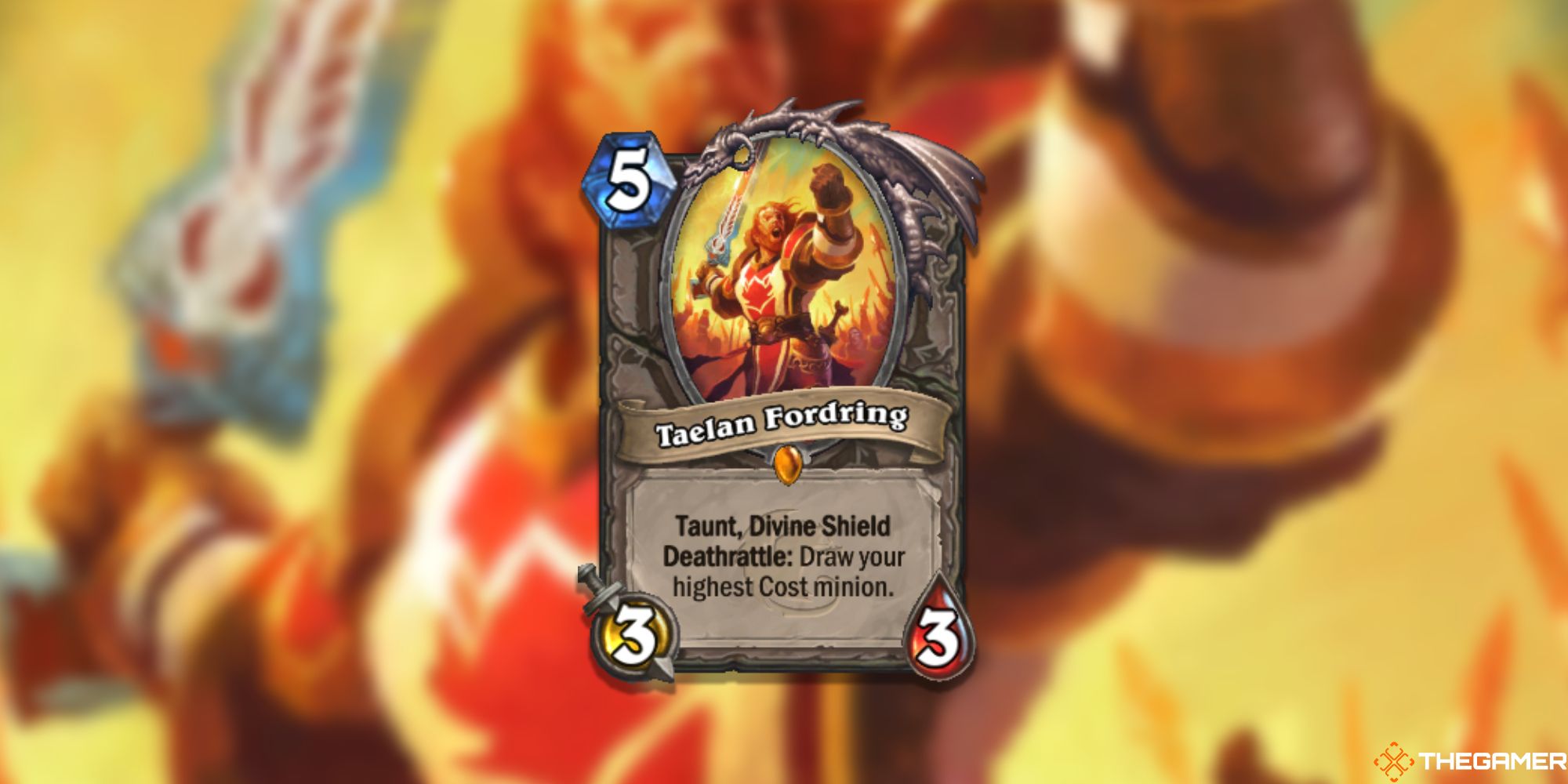Taelan Fordring Hearthstone Card