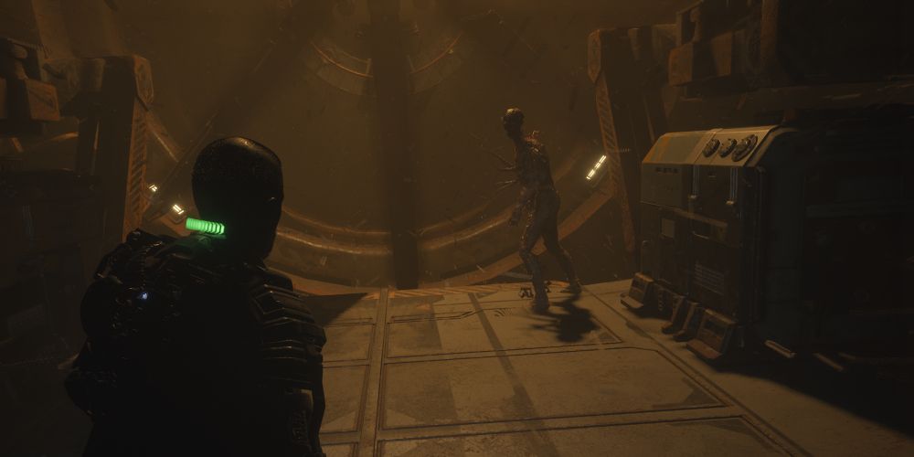 The Callisto Protocol Screenshot Of Monster In Front Of Fan