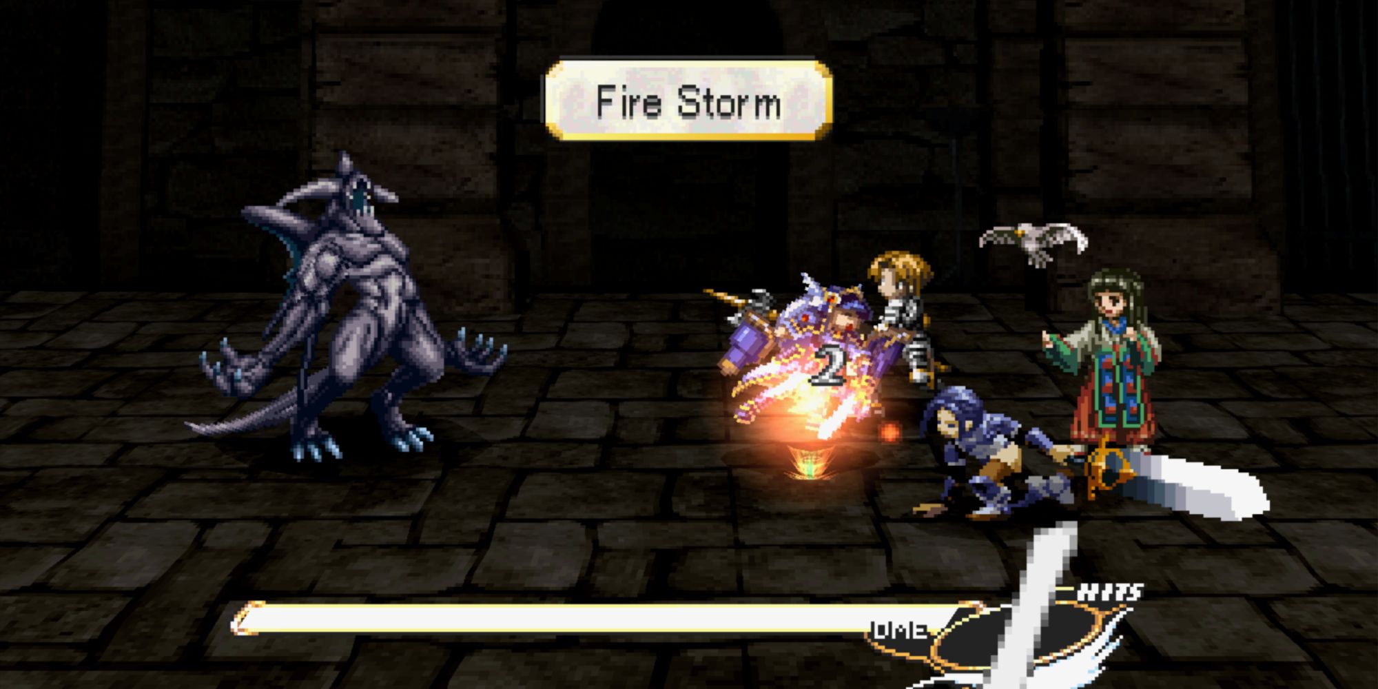 Valkyrie Profile Lenneth - Oddrock Caves Greater Demon Battle