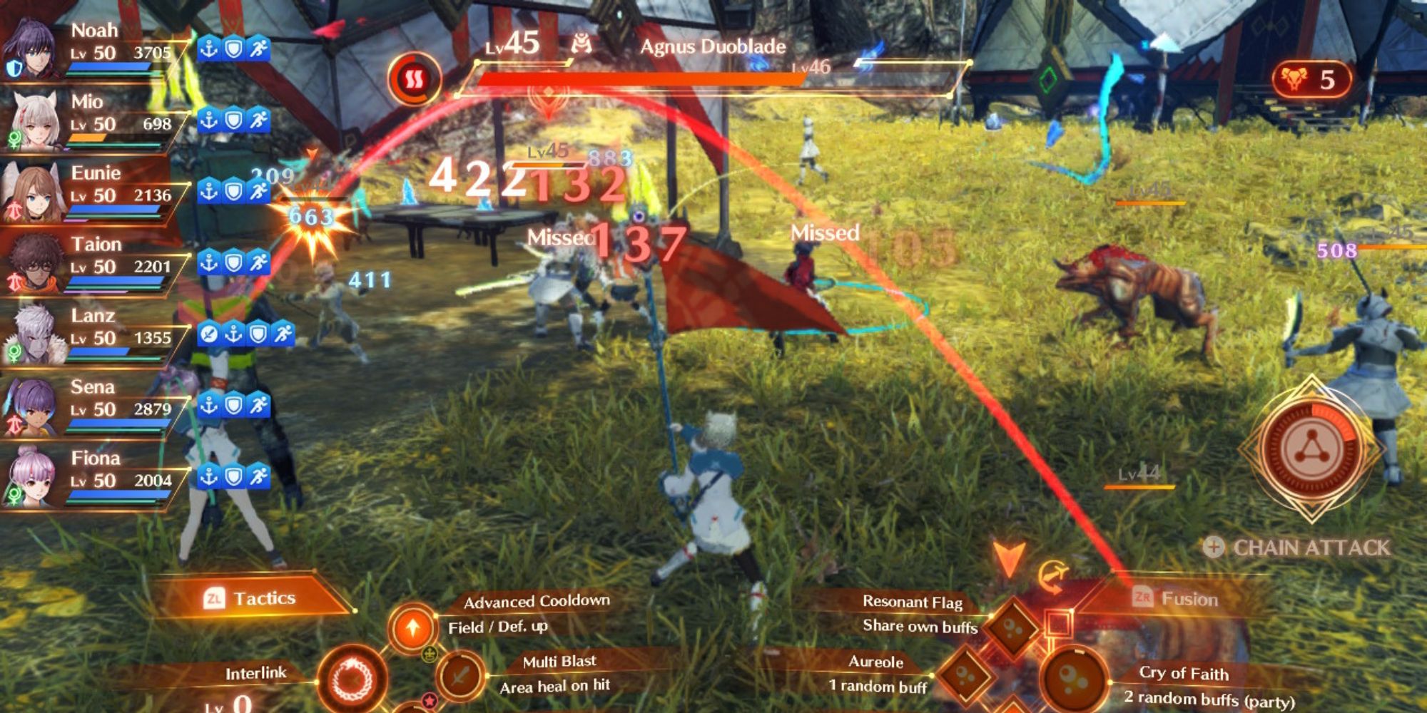 Xenoblade Chronicles 3 Mio using Signifer Arts