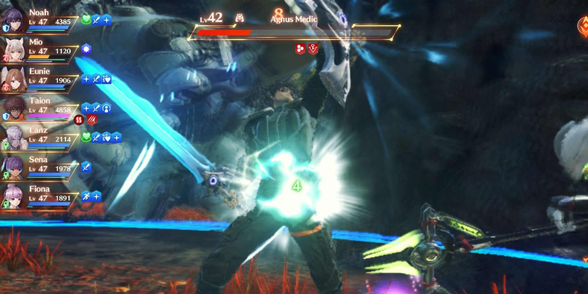 Xenoblade Chronicles 3 Taion using Guardian Commander's Art