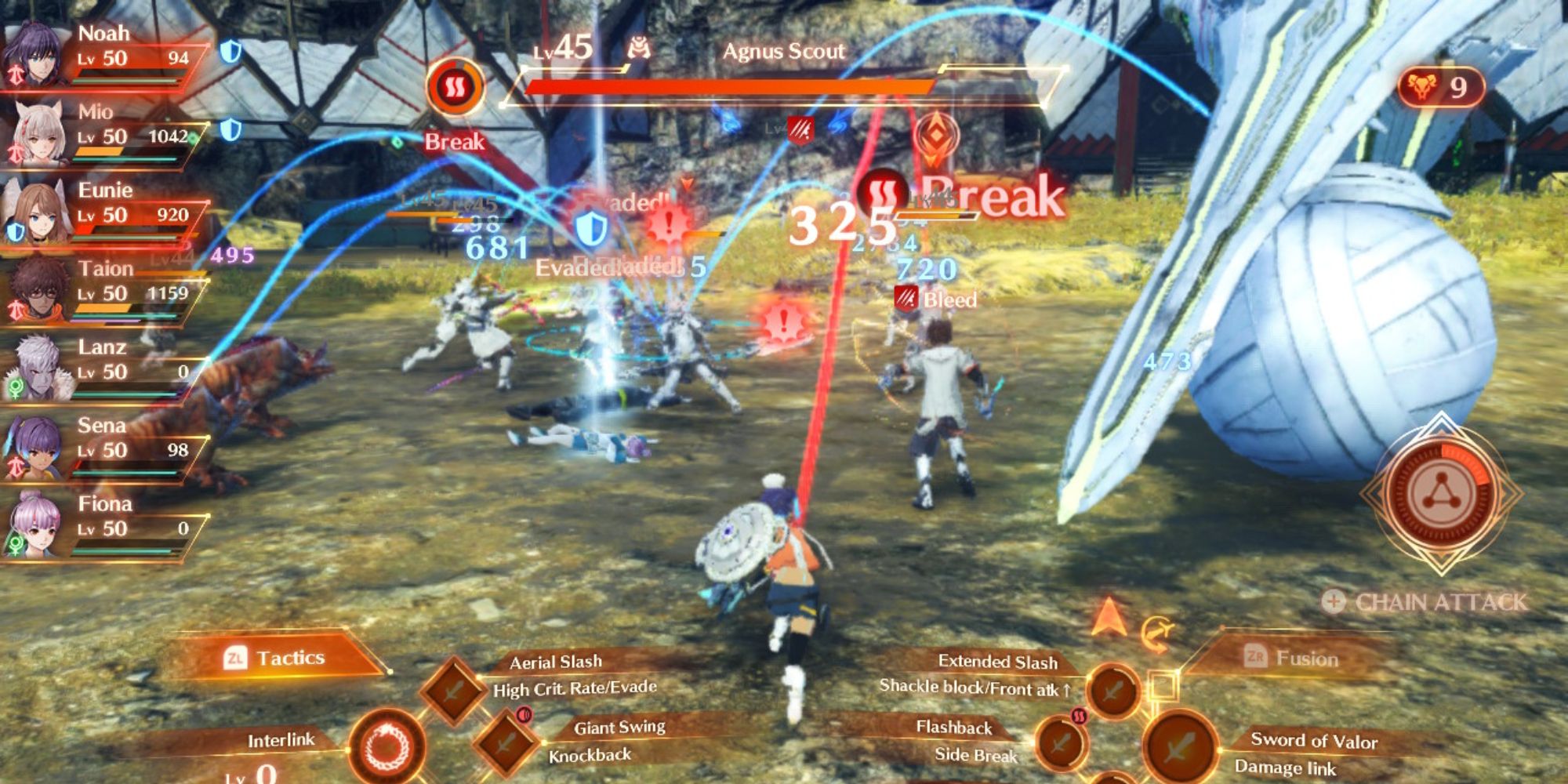 Xenoblade Chronicles 3 Sena attacking as the Yumsmith class