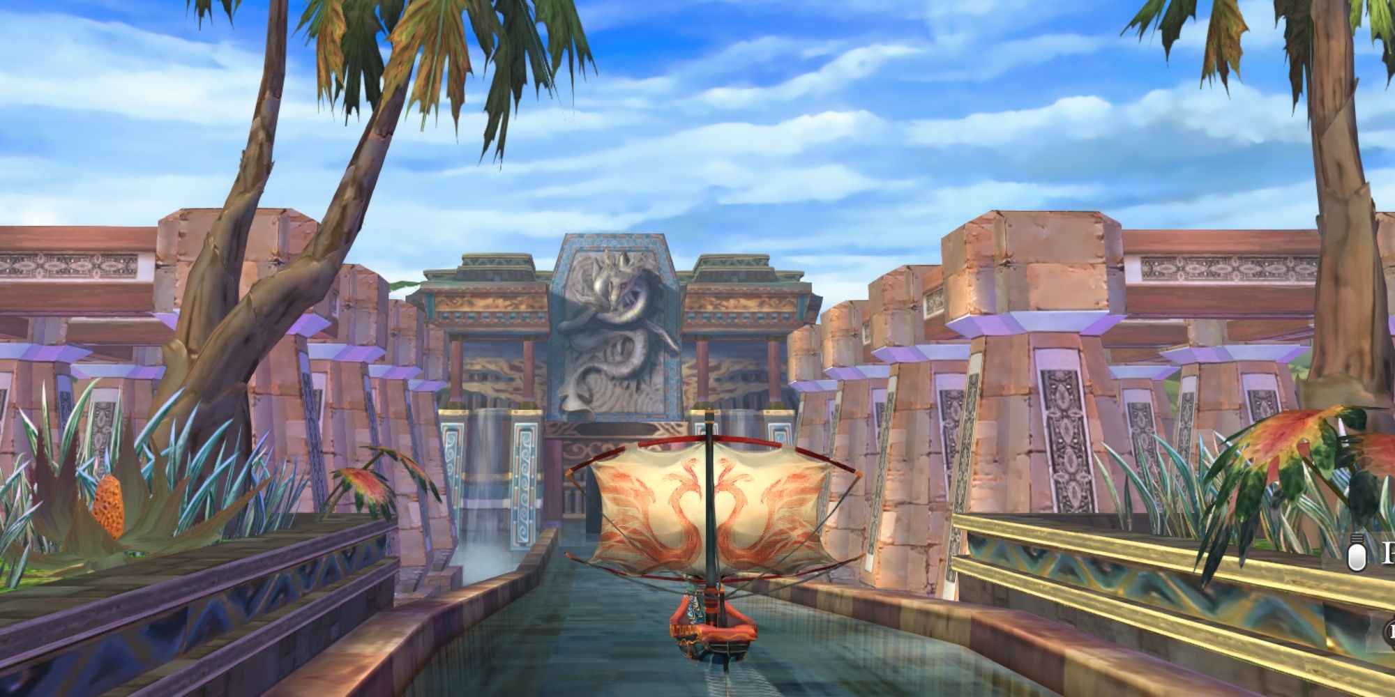 Boat sailing to complete Water Dragon Rite