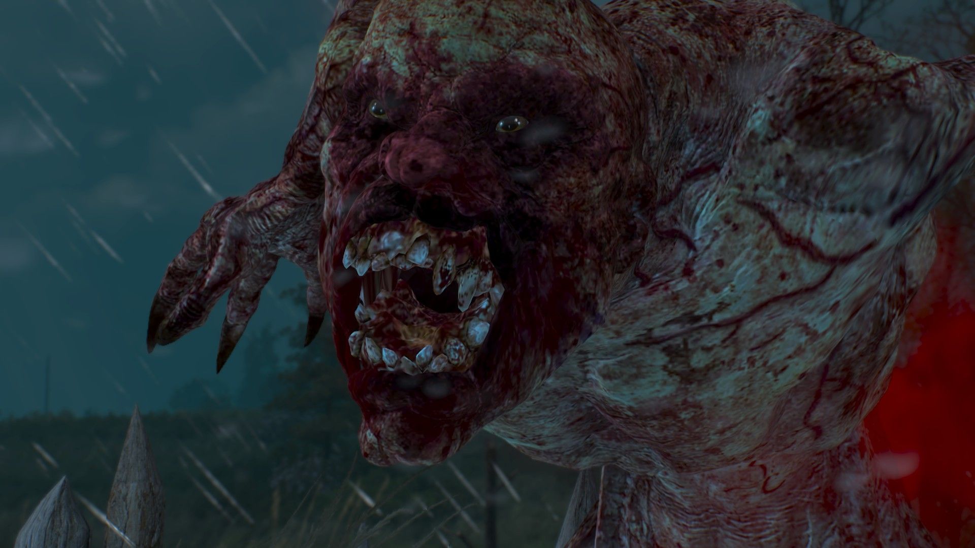 A larger, snarling monster screams at the camera, having once been a Botchling.