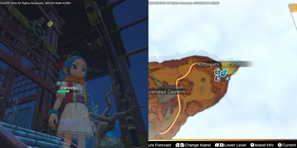 A chest hidden on the Maneland in Dragon Quest Treasures.