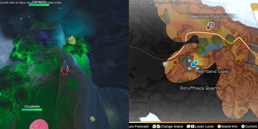 A chest hidden on the Maneland in Dragon Quest Treasures.