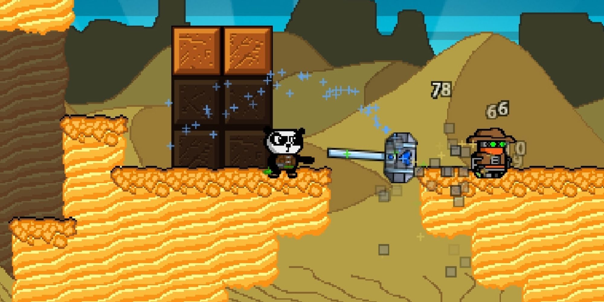 Fu combat in Super Panda Adventures