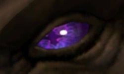 A Crossed Purple Eye