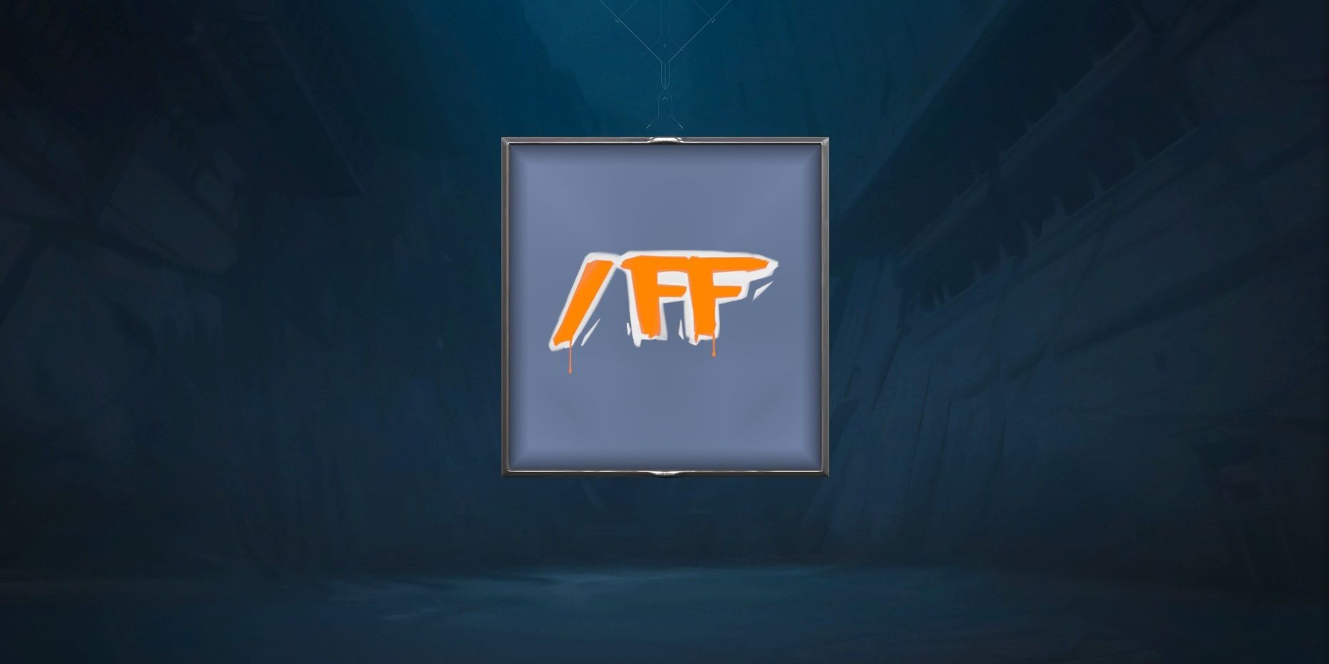 A Valorant collection preview of the orange forfeit spray
