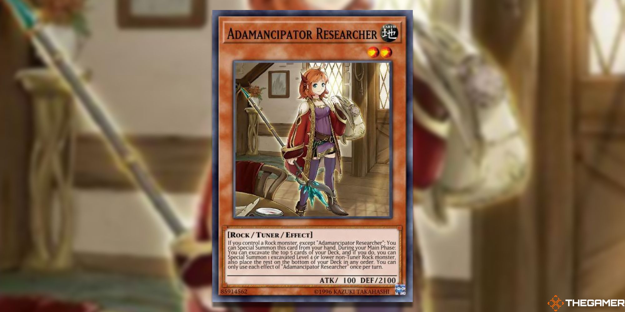 An image showing the Adamancipator Researcher card art.