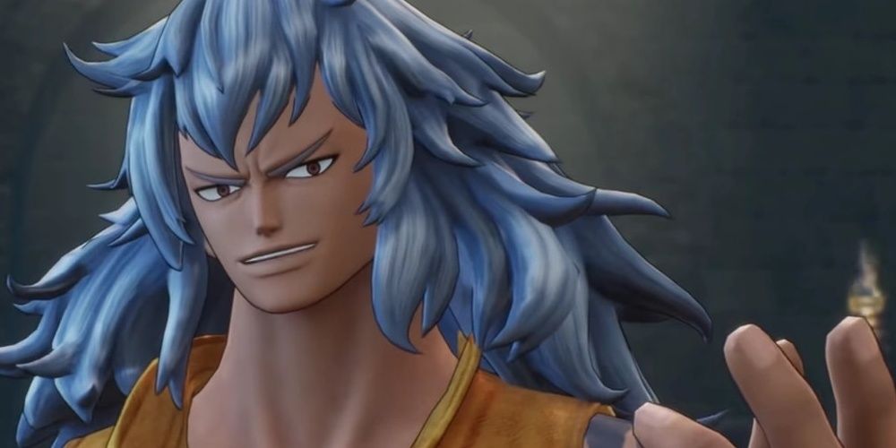 Adio Suerte raising his hand in One Piece Odyssey the game
