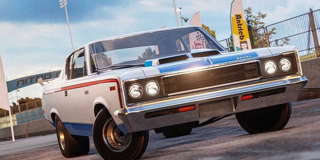 AMC Rebel Nitro Nation front end view on track