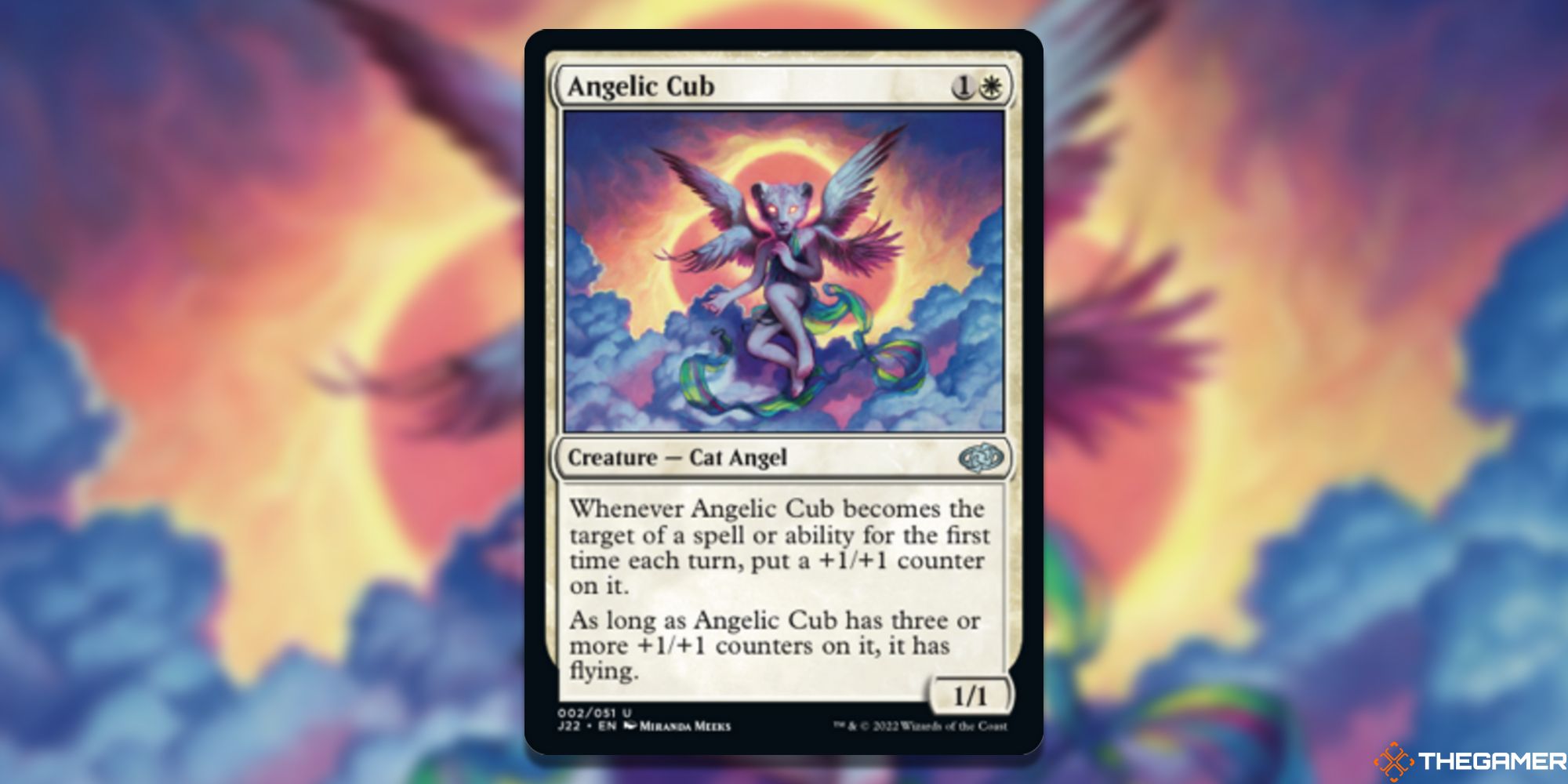The card Angelic Cub from Magic: the Gathering.