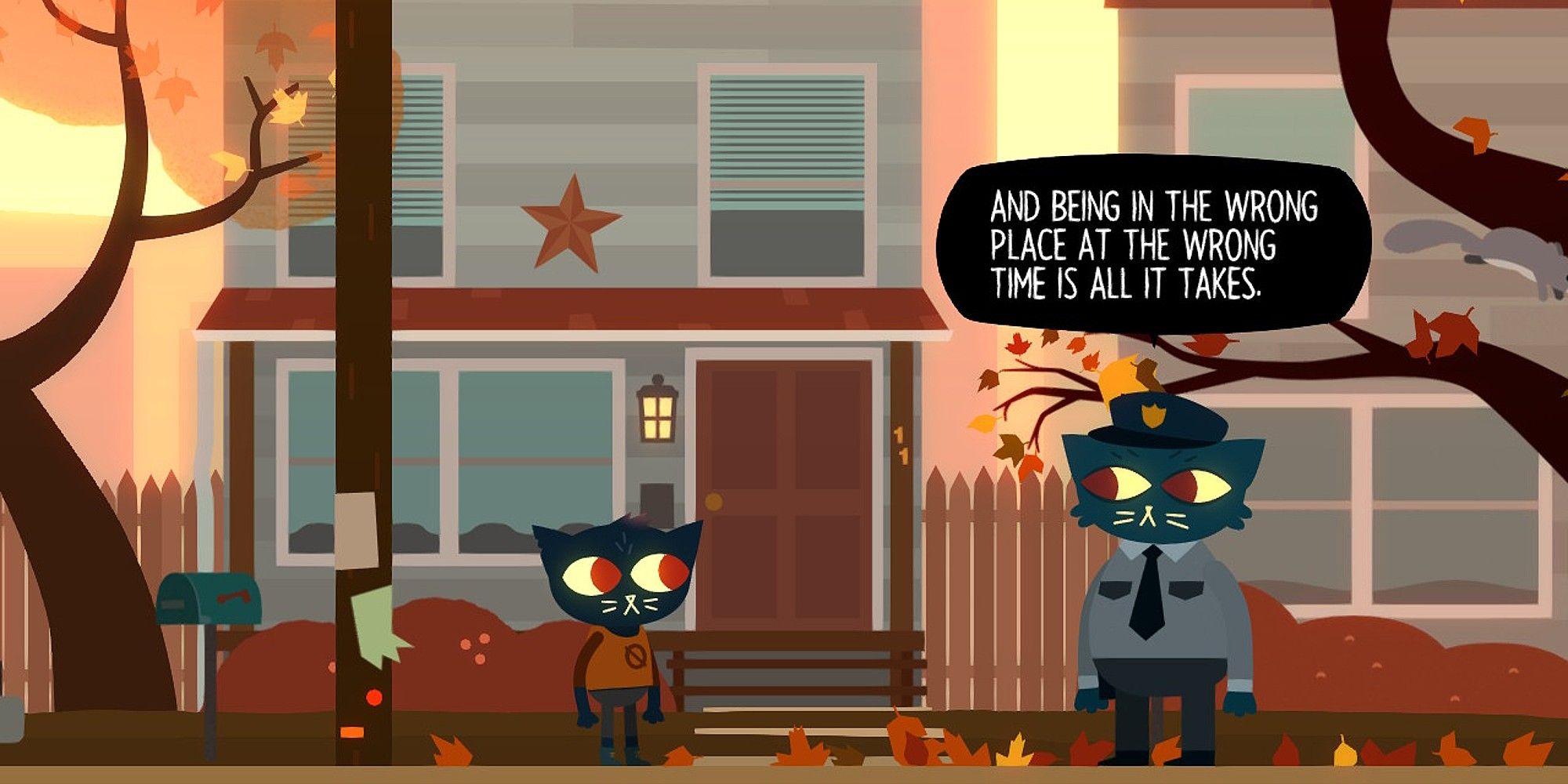 Mae receives a warning from her Aunt Molly to keep her nose out of the town's dangerous underbelly in Night in the Woods