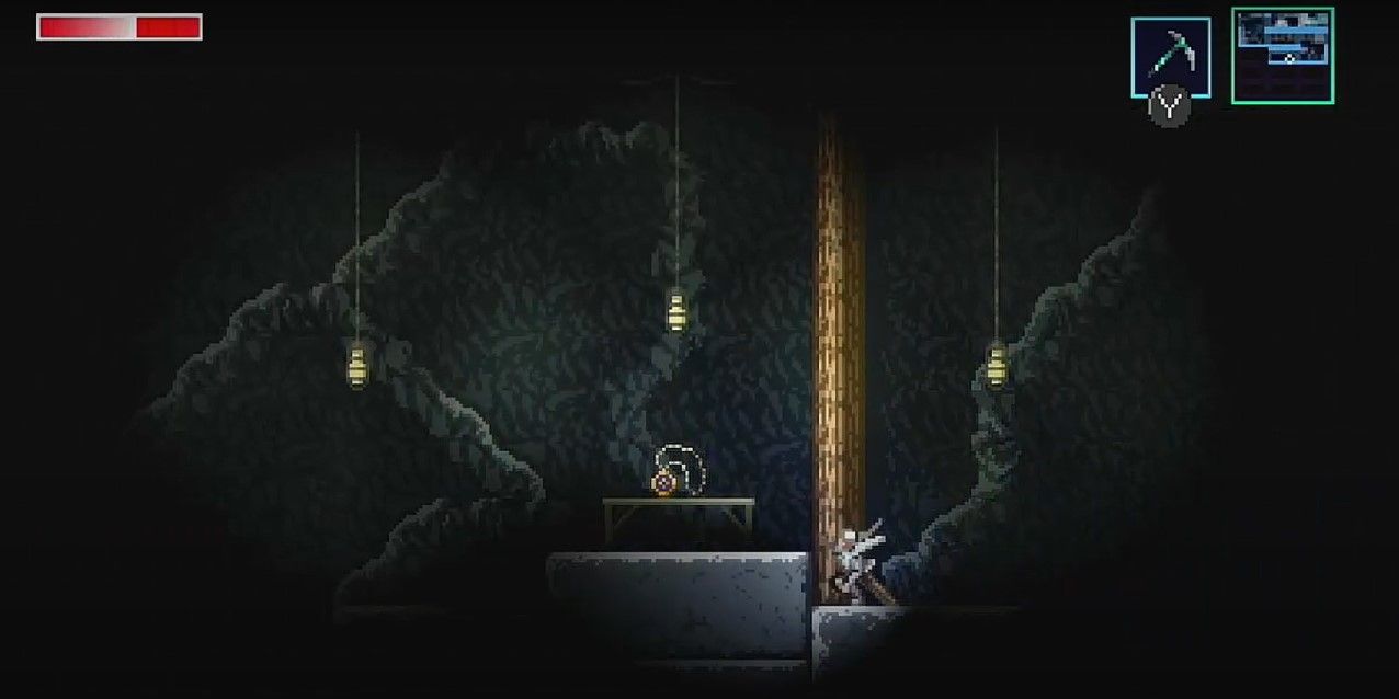 Location of the Compass in the Glacier Axiom Verge Two