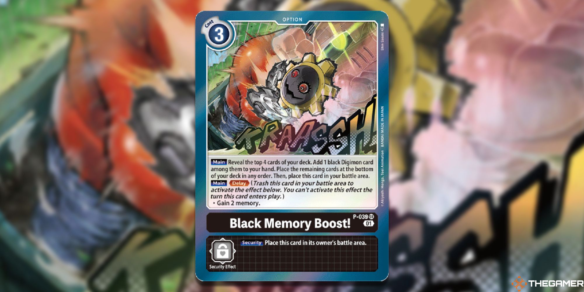 black memory boost full card art from Digimon Card Game