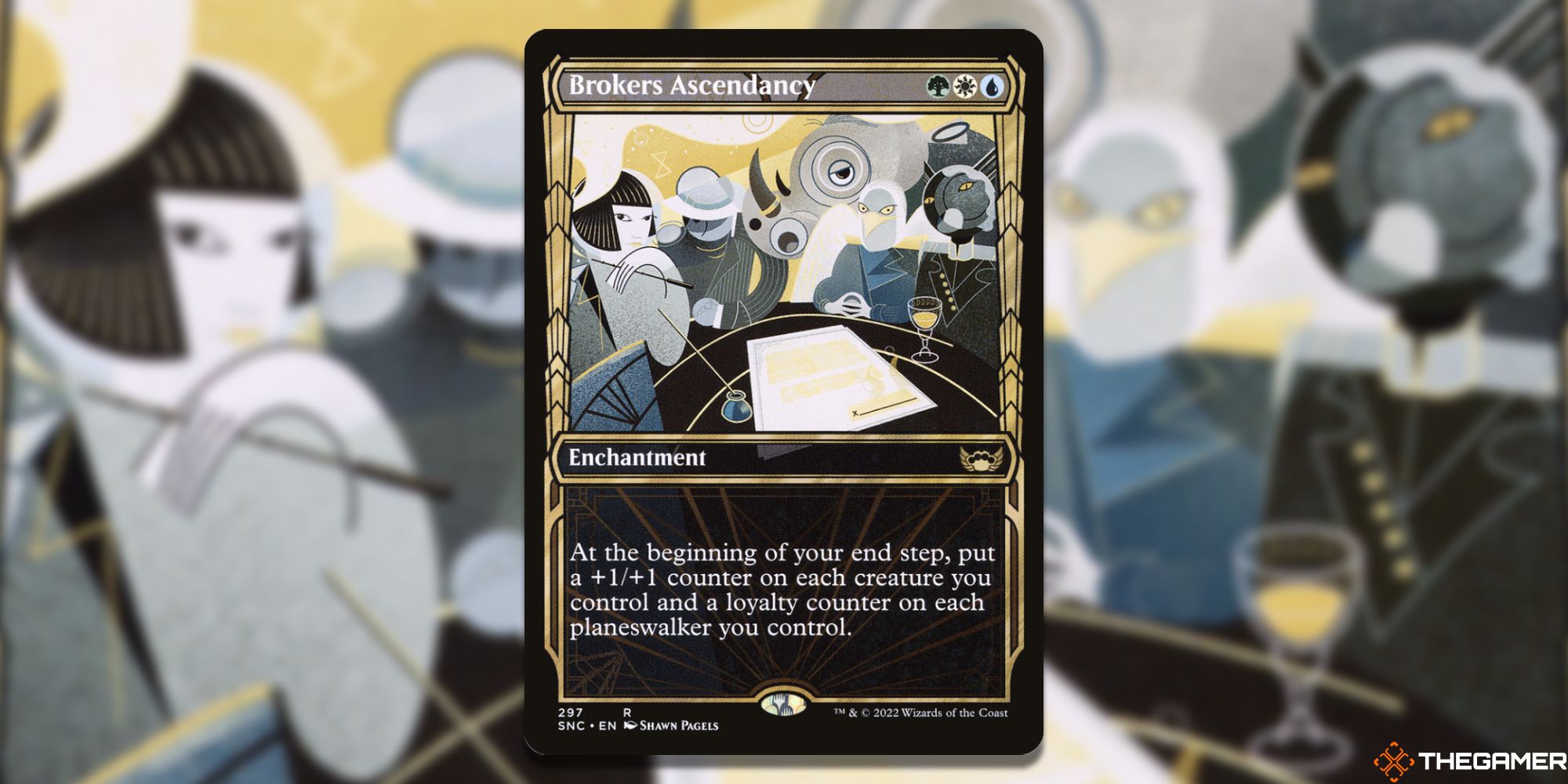 The card Brokers Ascendancy from Magic: the Gathering.