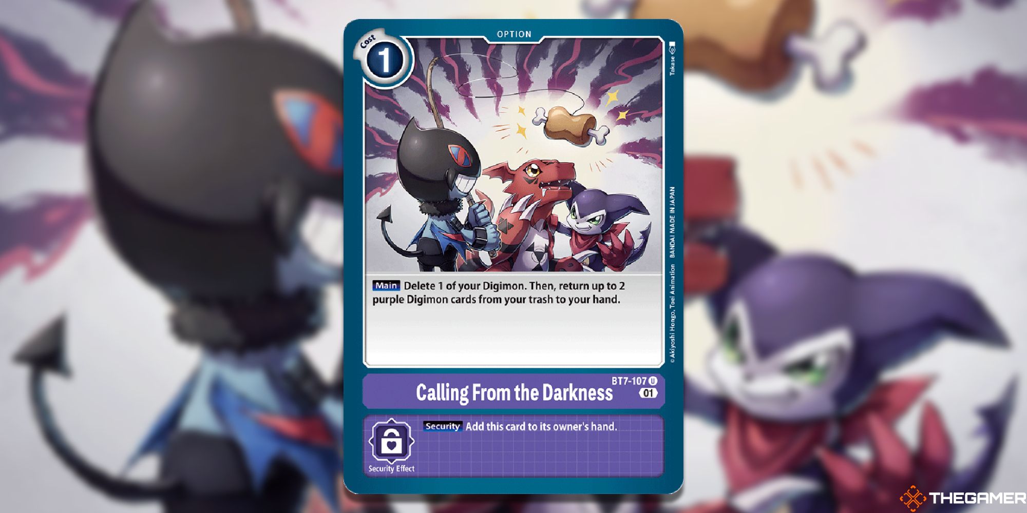 calling from the darkness card from digimon card game