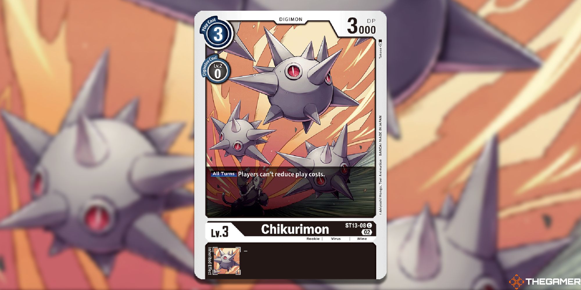 chikurimon full card art from digimon card game st-13