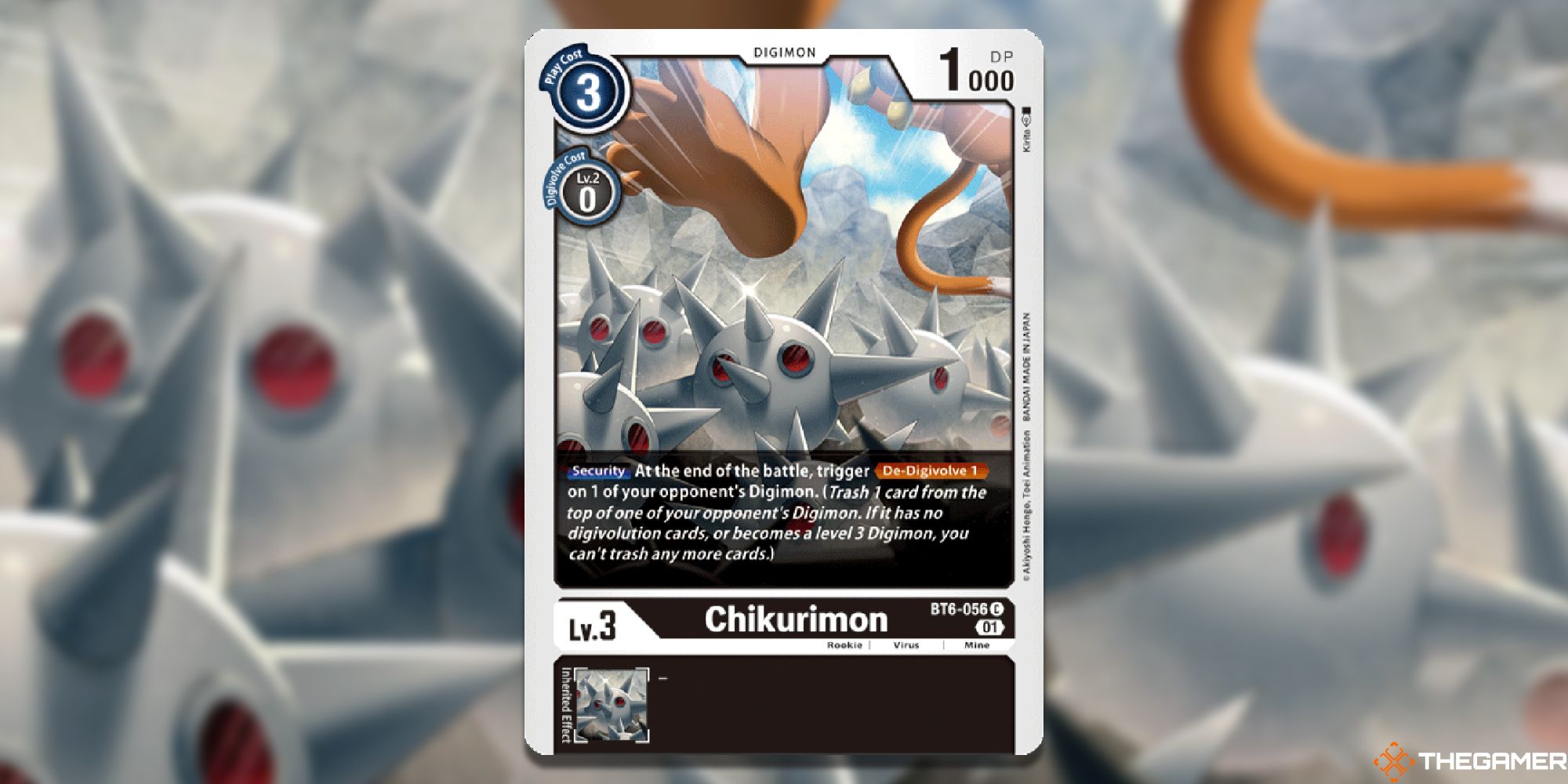 chukurimon full card from digimon card game bt-06