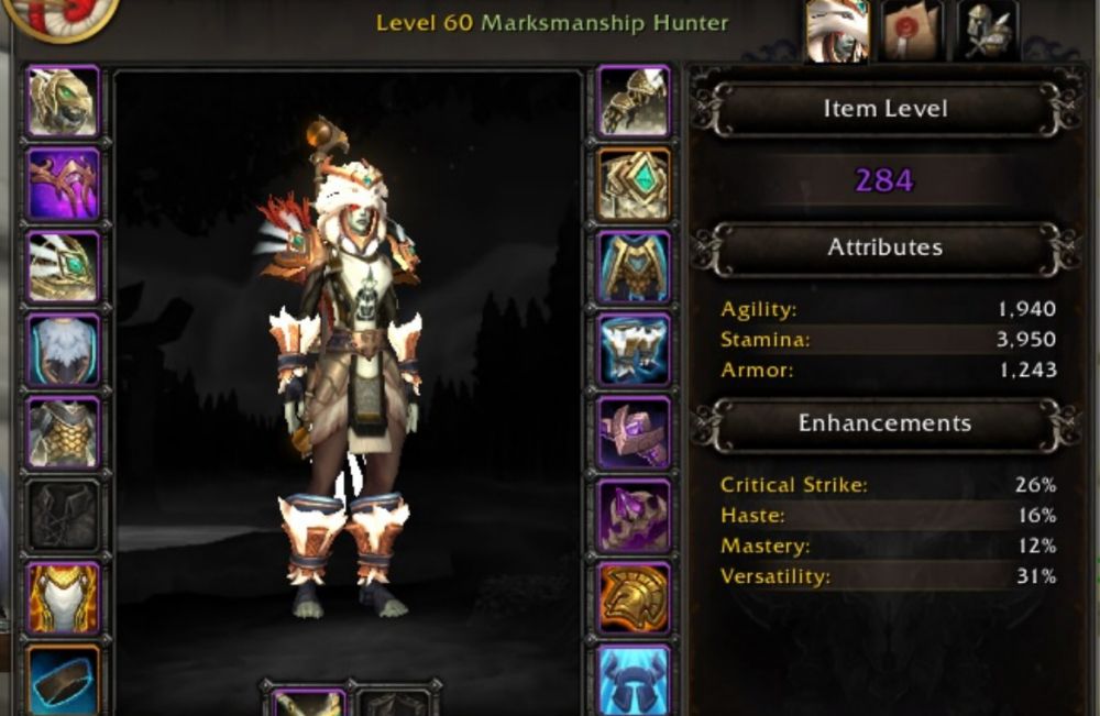 World of Warcraft Marksmanship Hunter Stats