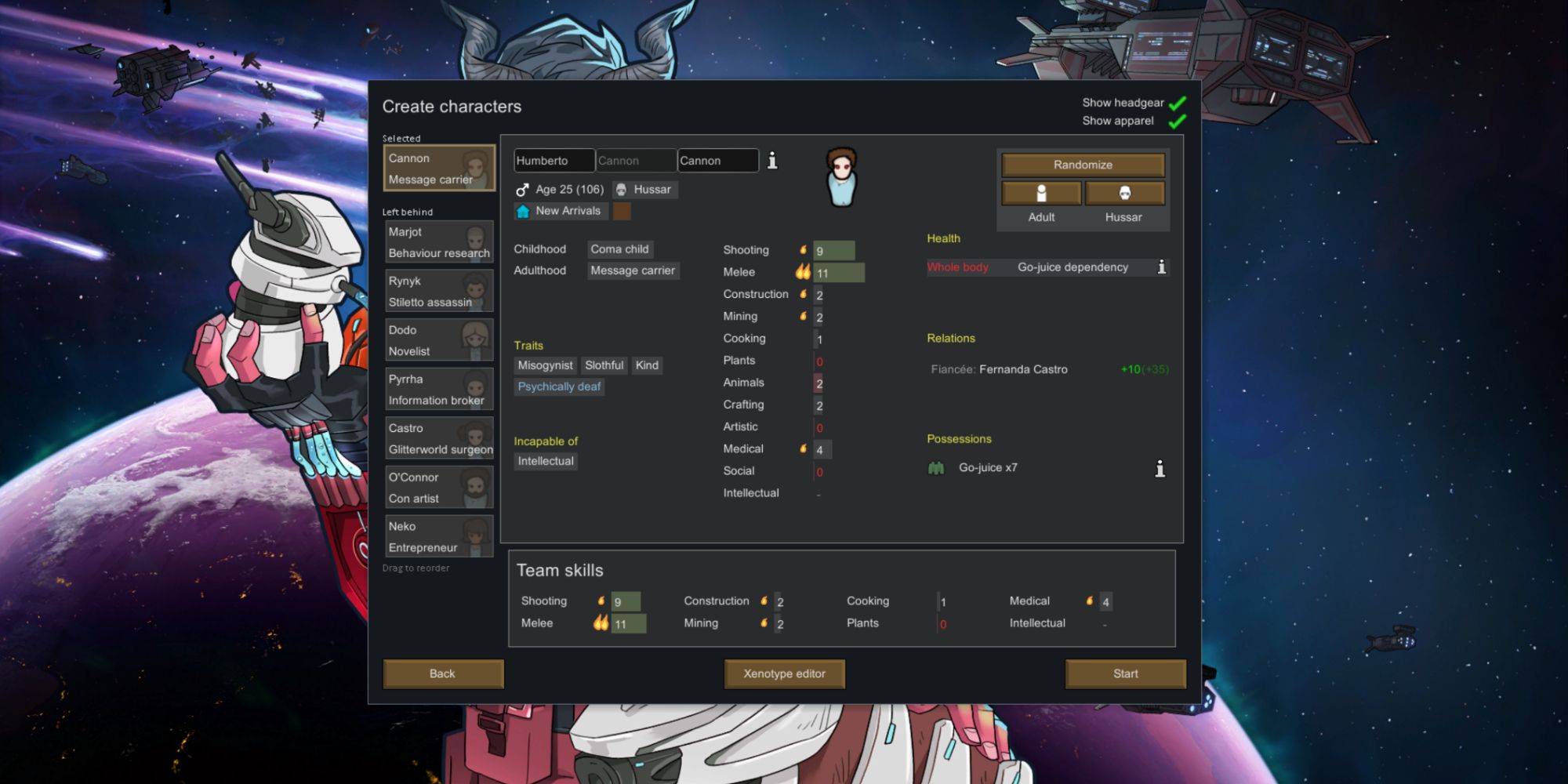 Rimworld Biotech hussar