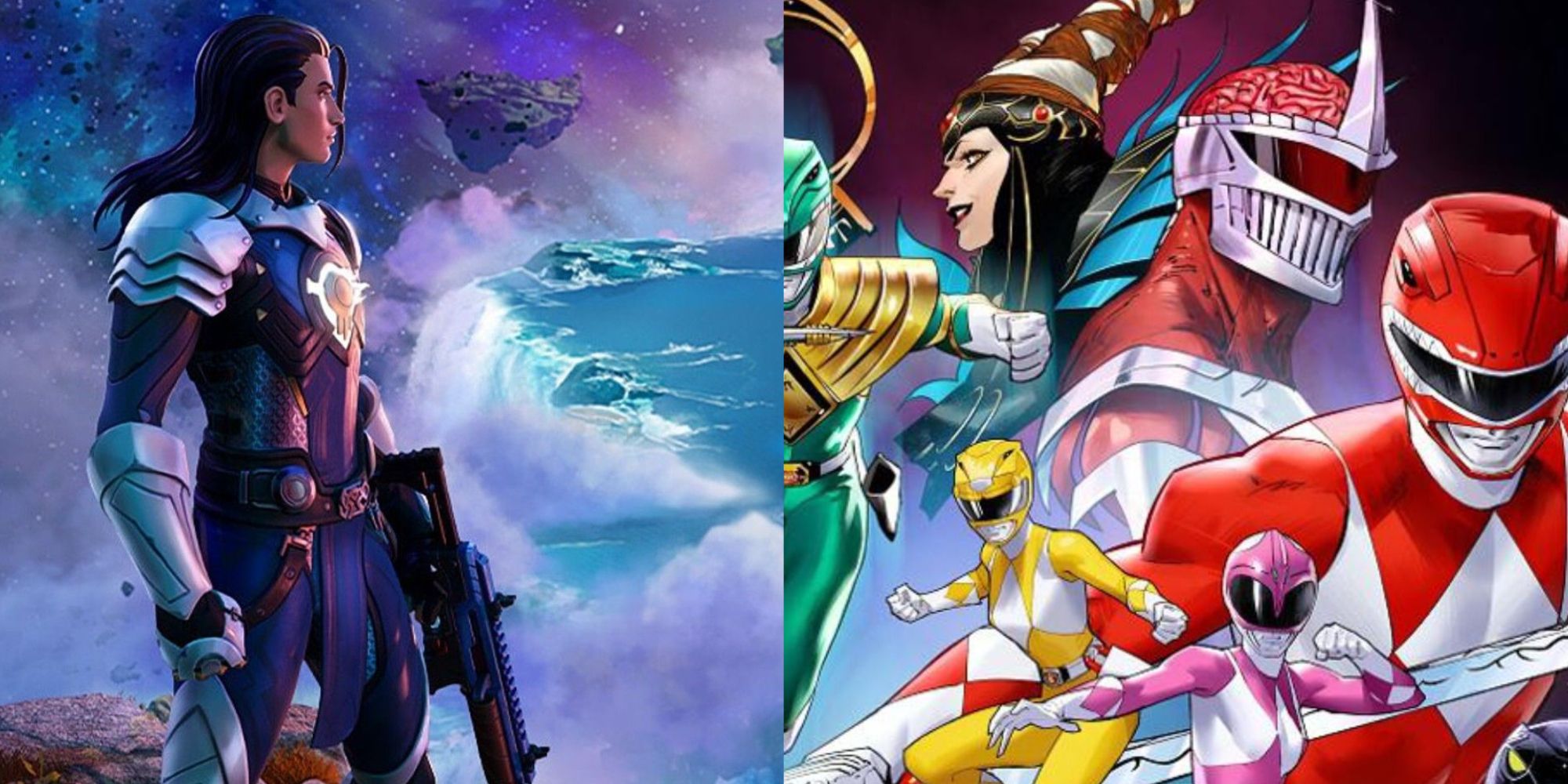 Fortnite Power Rangers Split Image