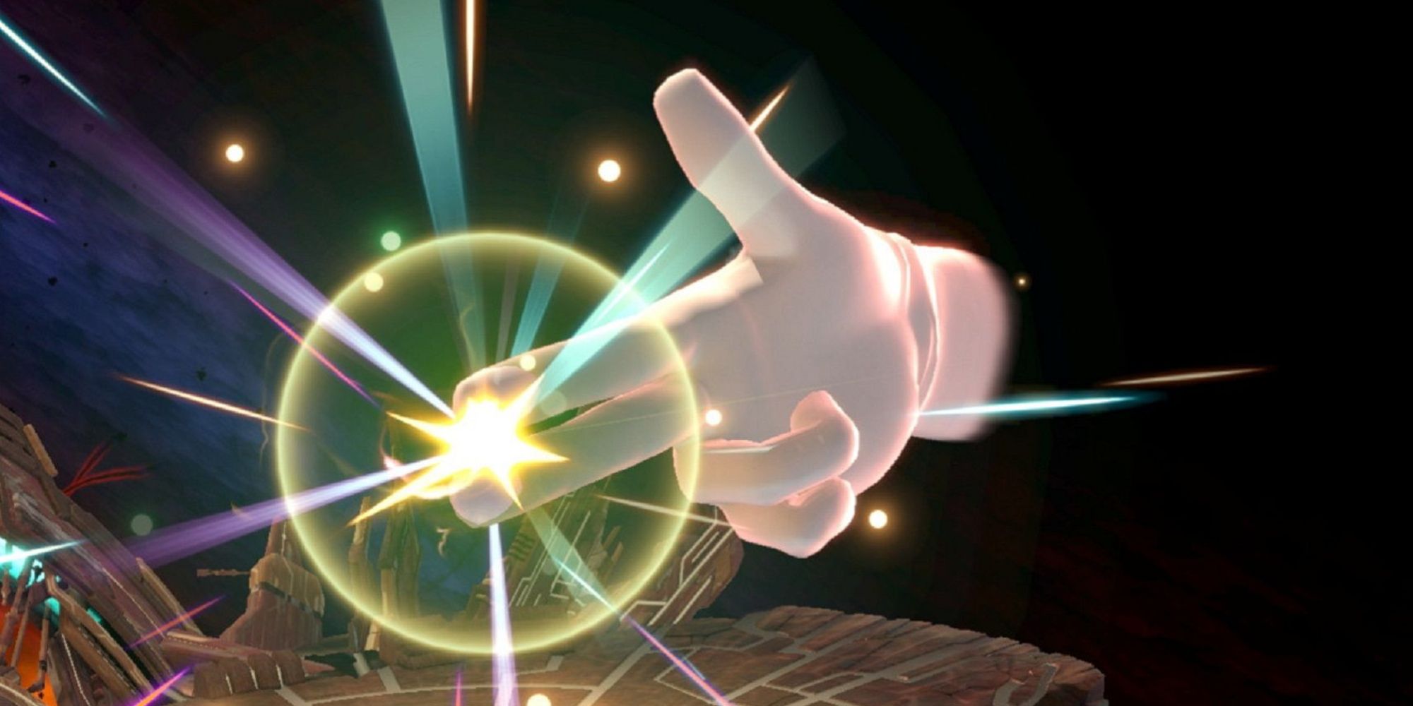 Super Smash Bros. Ultimate: Master Hand Doing A Finger Gun