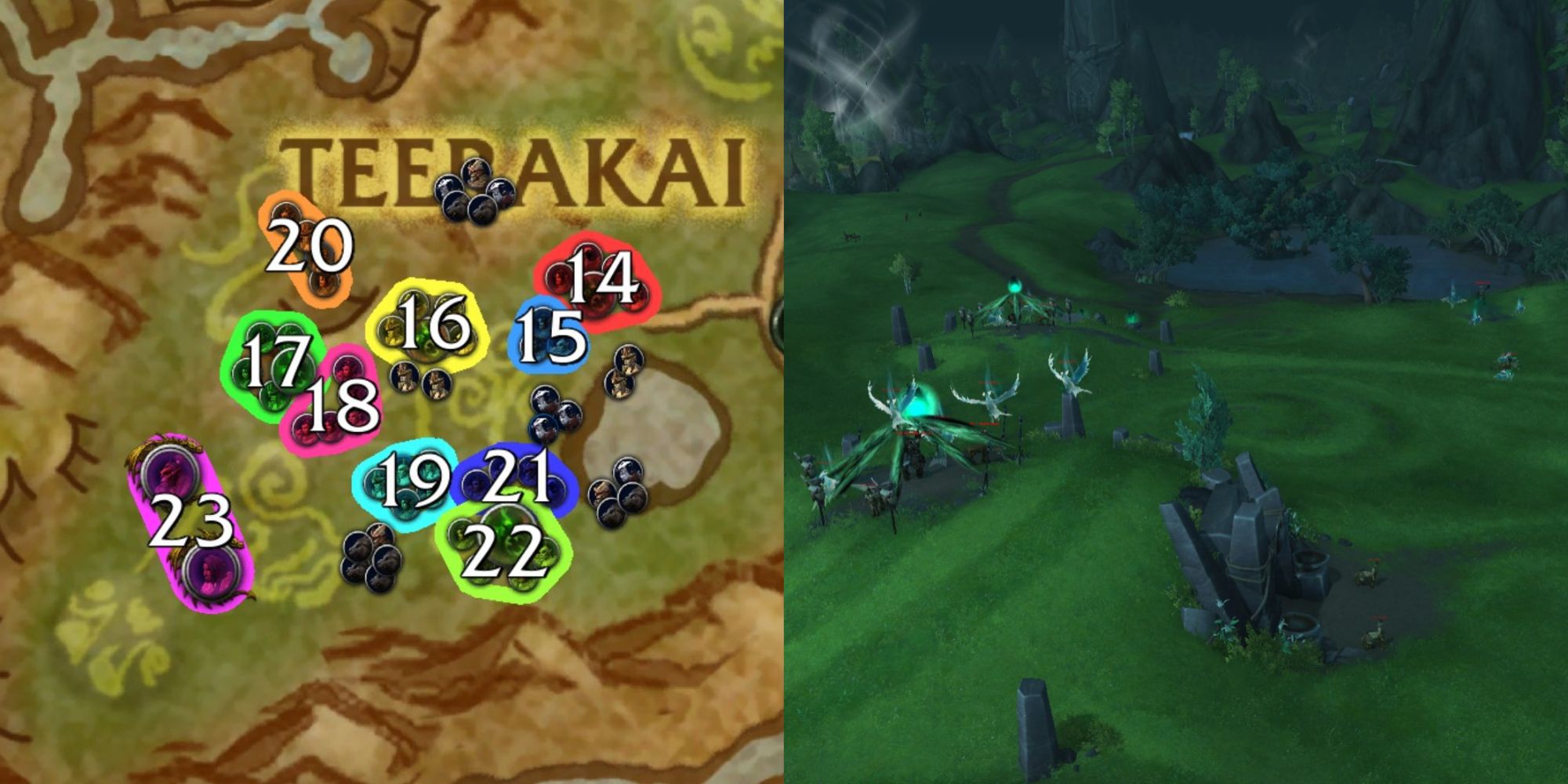 World Of Warcraft Dragonflight Nokhud Offensive Teera And Maruuk Trash Map And Burial Mounds