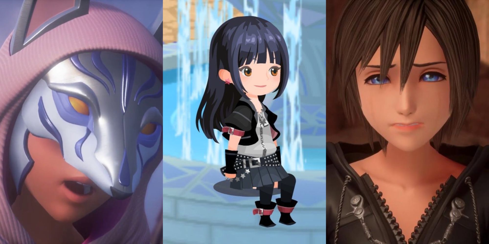 ava, skuld, xion from kingdom hearts