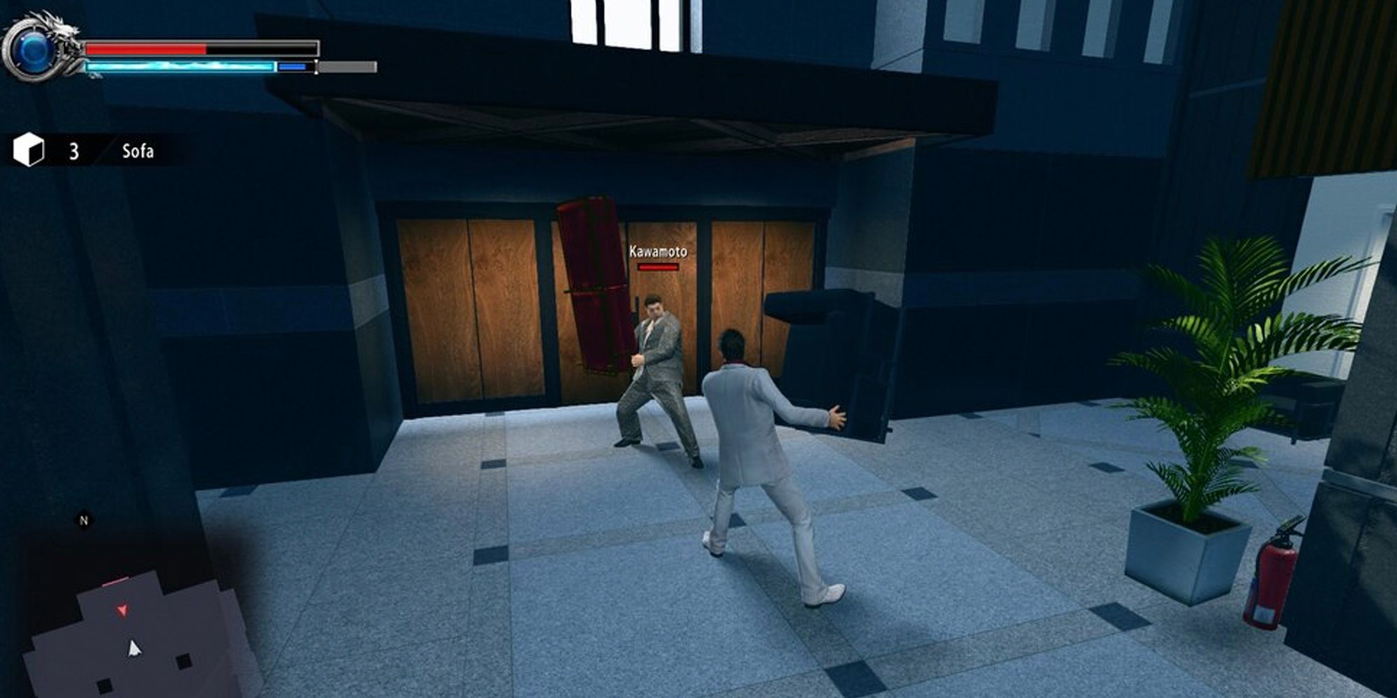 couch wielding heavy in yakuza series